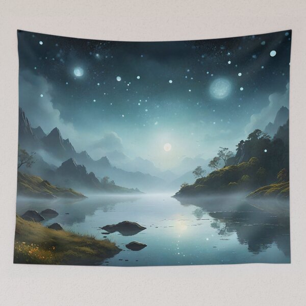 Item preview, Lunar Glow: A Peaceful Night Elegance designed and sold by Vandy Fullam.