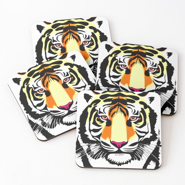 Item preview, Vivid Tiger Head Illustration - Bold Animal Art Print designed and sold by ModyAssem.