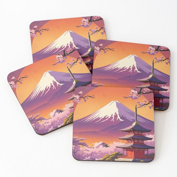 Item preview, Mount Fuji Japan Poster, Cherry Blossom Poster, Tokyo Wall Art designed and sold by Bits & Bops Boutique.