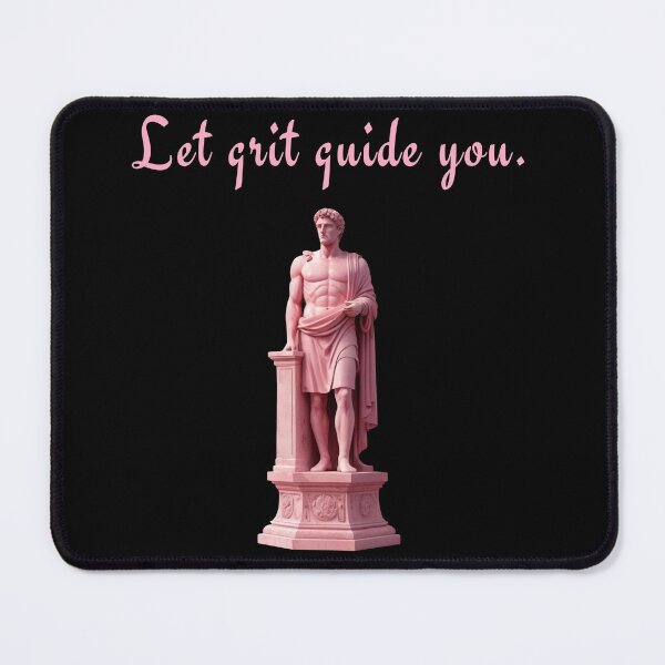 Item preview, Let grit guide you - Pink Tourmaline Crystal Stoic Statue designed and sold by LexaArtworks.