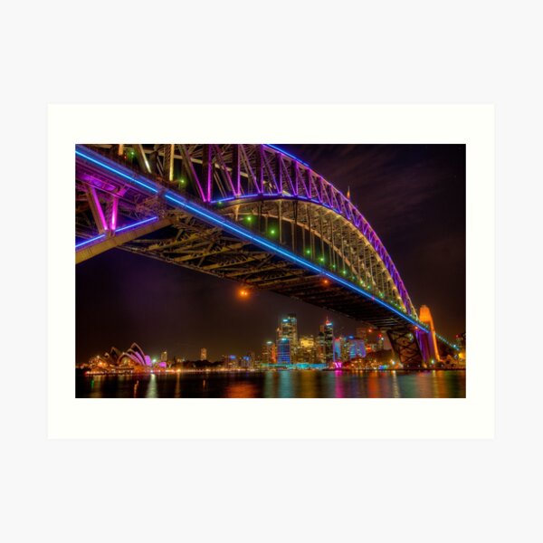 Vivid Bridge Art Print