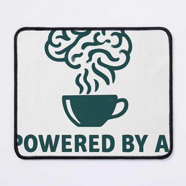 Item preview, Powered by AI (and Coffee) - Funny Tech Humor T-Shirt designed and sold by goodcrystals.