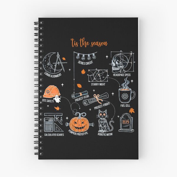 Artikelvorschau, Es ist die Jahreszeit Halloween Doodle Art für Ingenieure entworfen und verkauft von TheBeesForYou.