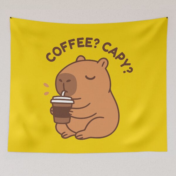 Item preview, Coffee? Capy? designed and sold by RatArt Designs.