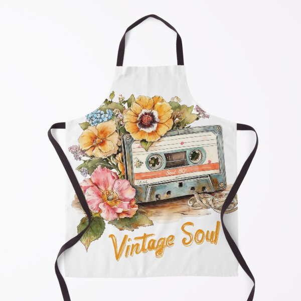Item preview, Vintage Soul Mixtape – Retro Cassette Floral Art designed and sold by Gaviani Design Studio.