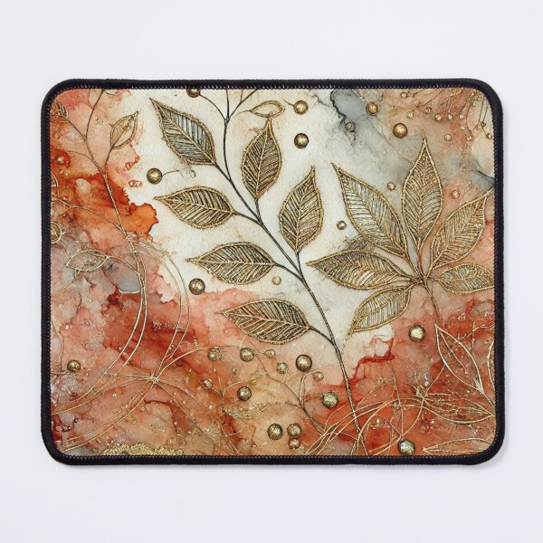 Item preview, Golden Ember Whispers Abstract Art Collection designed and sold by Dream Bloom Gallery.