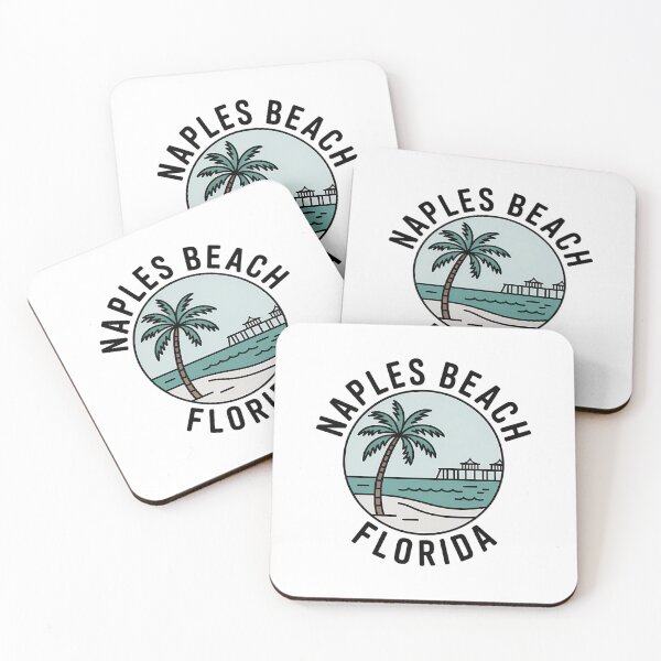 Item preview, Minimalist Naples Beach Florida Line Art Sticker designed and sold by Horizon Tales.