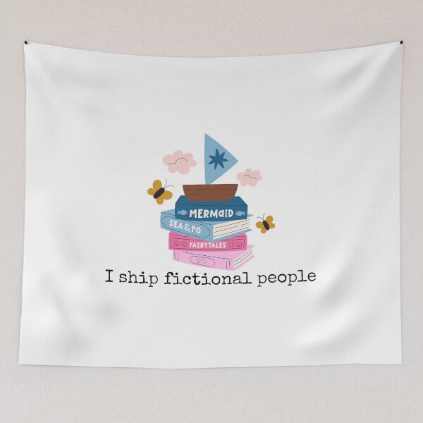 Item preview, "I Ship Fictional People" Book Lover & Fandom designed and sold by holaitssher.