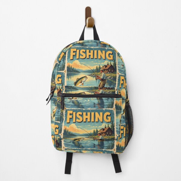 Item preview, Vintage Retro Fishing Poster designed and sold by Ameiva-Apparel.