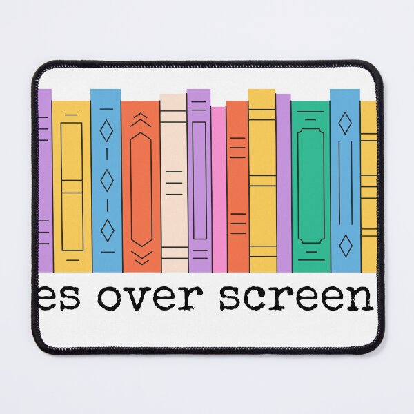 Item preview, "Spines Over Screen Time" Minimalist Book Lover designed and sold by holaitssher.