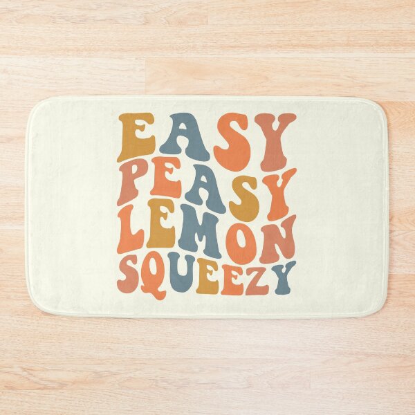 Item preview, Easy Peasy Lemon Squeezy – Retro Groovy Typography designed and sold by Wise-Geek.