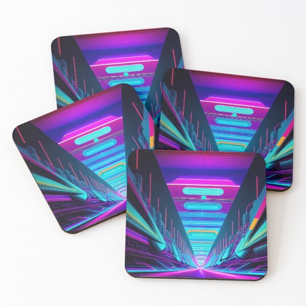 Item preview, Urban Core: Neon Future Digital Abstract designed and sold by Esterlane.