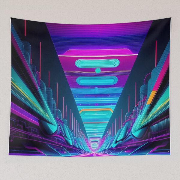 Item preview, Urban Core: Neon Future Digital Abstract designed and sold by Esterlane.