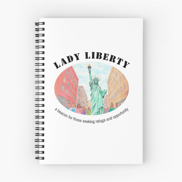 Item preview, Lady Liberty – A Beacon for Refuge and Freedom designed and sold by Ren's Red.