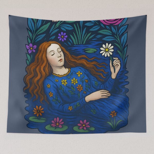 Item preview, Modern Ophelia Drowning Scene Inspired by Millais Painting designed and sold by Shoot-The-Moon.