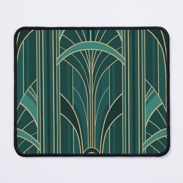 Item preview, Golden20s Art Deco Intertwined Architectural Arcs - Turquoise designed and sold by klossisch.