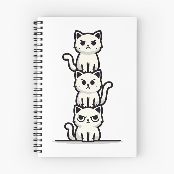 Item preview, Grumpy Cat Totem – Funny Stacked Angry Cats designed and sold by Coffee Lifestyle.