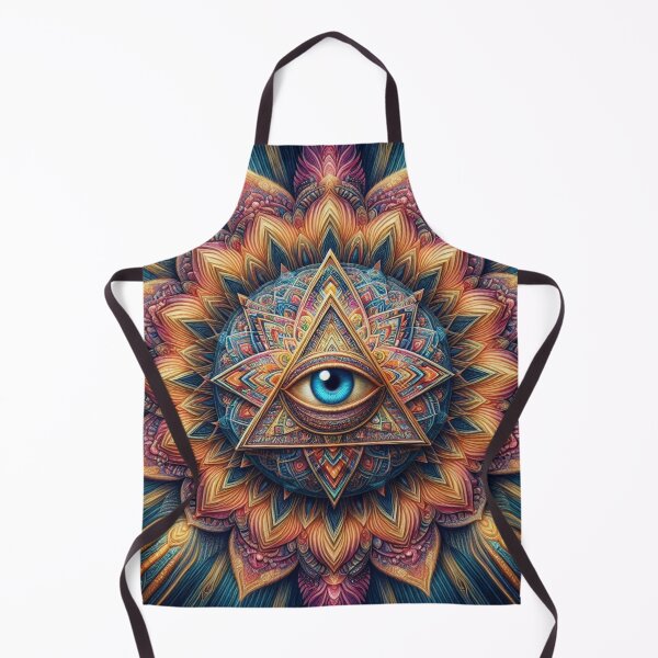 Item preview, Third Eye Triangle with Sunburst – Mystical Spiritual Geometry Design designed and sold by ashokreddy343.