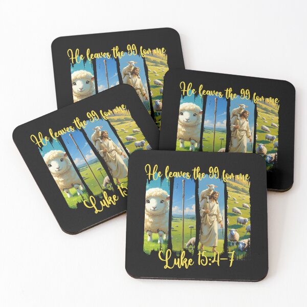 Item preview,  He Leaves the 99 for Me – Lost Sheep Brushstroke Art designed and sold by Illustrated Faith.