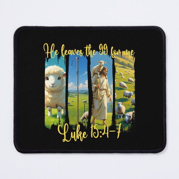 Item preview,  He Leaves the 99 for Me – Lost Sheep Brushstroke Art designed and sold by Illustrated Faith.