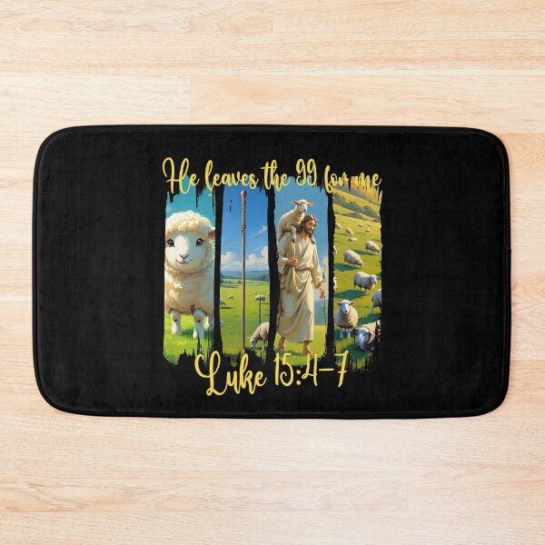 Item preview,  He Leaves the 99 for Me – Lost Sheep Brushstroke Art designed and sold by Illustrated Faith.