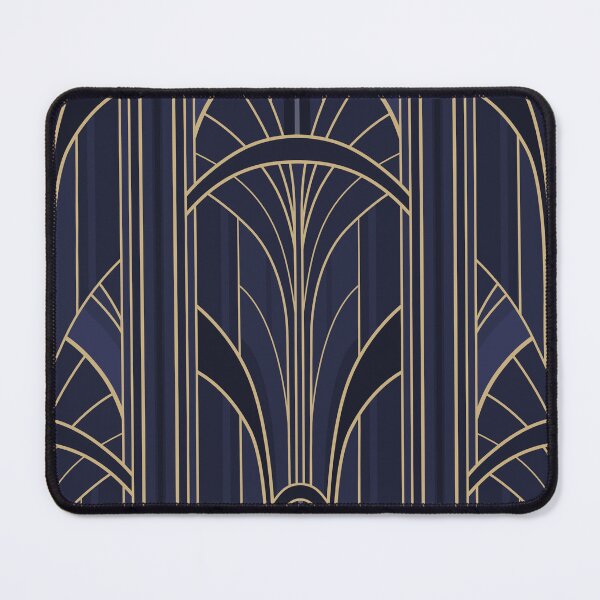 Item preview, Golden20s Art Deco Intertwined Architectural Arcs - Dark Blue designed and sold by klossisch.