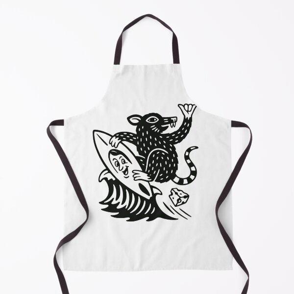 Item preview, Wave Rat Surf Shaka Biker Old School Tattoo designed and sold by RustBreaker.