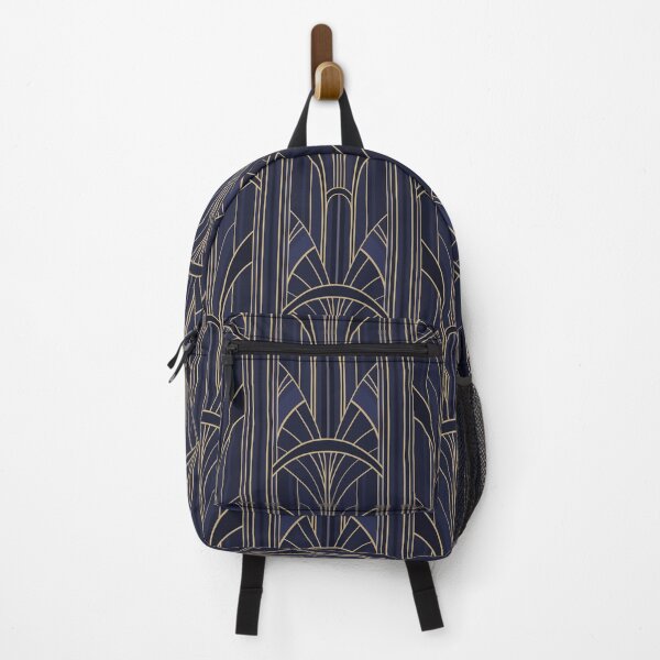 Item preview, Golden20s Art Deco Intertwined Architectural Arcs - Dark Blue designed and sold by klossisch.