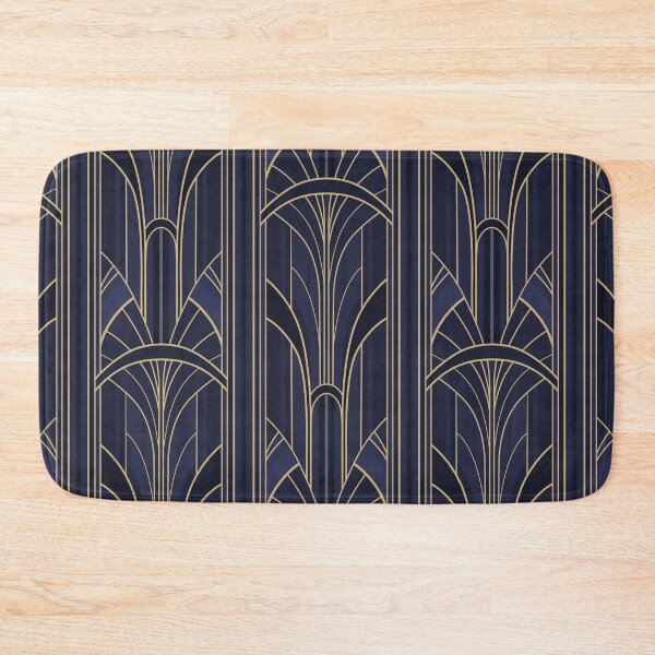 Item preview, Golden20s Art Deco Intertwined Architectural Arcs - Dark Blue designed and sold by klossisch.