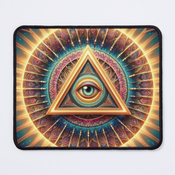 Item preview, Third Eye Awakening – Triangle & Sunburst Symbol designed and sold by ashokreddy343.