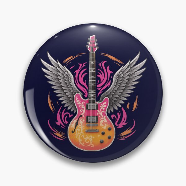 Item preview, Flaming Guitar Wings designed and sold by iamdesigns14.