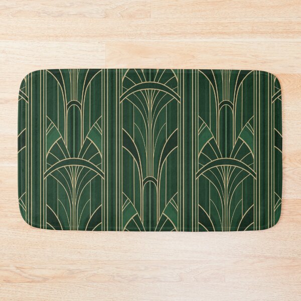 Item preview, Golden20s Art Deco Intertwined Architectural Arcs - Dark Green designed and sold by klossisch.