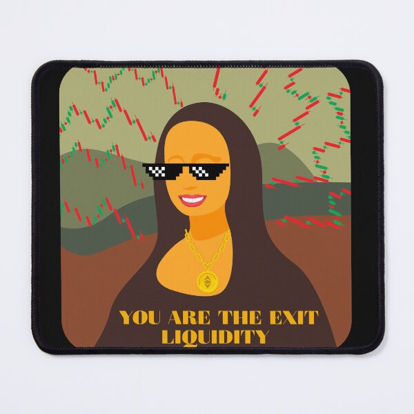 Item preview, You are the exit liquidity crypto Mona T-Shirt designed and sold by Oommen Studio .