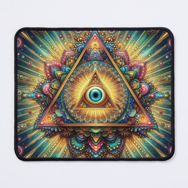 Item preview, Divine Vision – Third Eye in Radiant Triangle designed and sold by ashokreddy343.