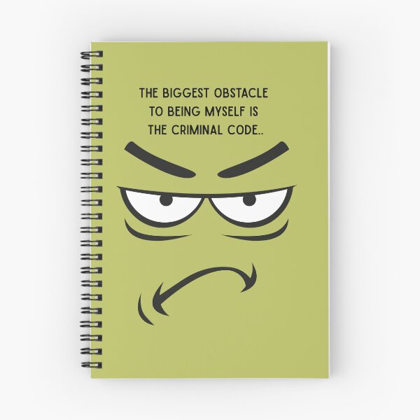 Item preview, The Biggest Obstacle to Being Myself – Dark Humor Quote Design designed and sold by doniaabraham.