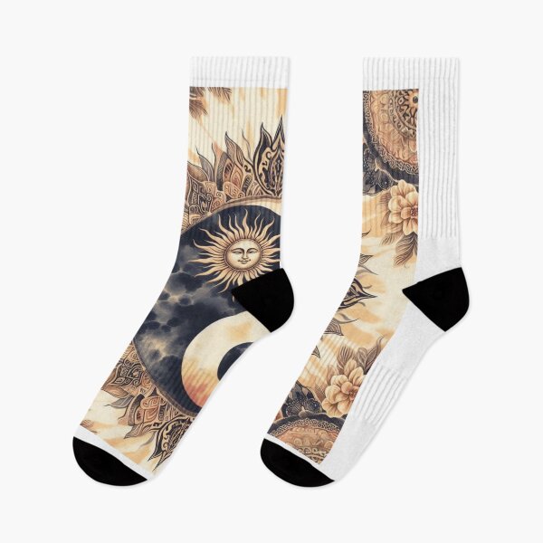 Item preview, Tie-Dye Sun and Moon Yin-Yang – Retro Cosmic Harmony Design designed and sold by ashokreddy343.