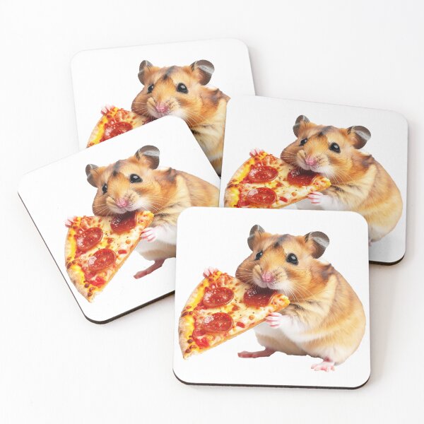 Item preview, hamster with pepperoni pizza (づ•ᴗ•)づᯓ? designed and sold by cutepid.