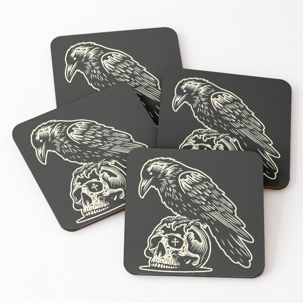 Item preview, Crow Skull Black designed and sold by LeeTheTerrier.