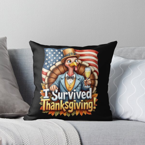 Item preview, I Survived Thanksgiving! - Dapper Turkey Celebration designed and sold by Atouke.