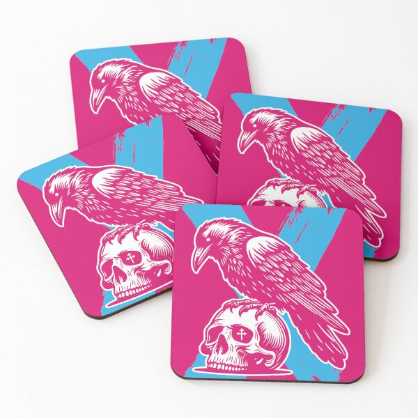 Item preview, Crow Skull Pink designed and sold by LeeTheTerrier.