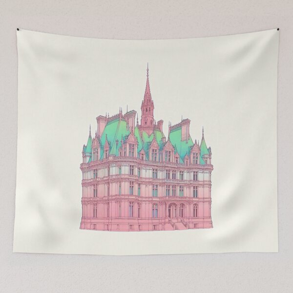 Item preview, French Castle - Modern Chateaucore Aesthetic Wall Art designed and sold by Sugar Wisdom .