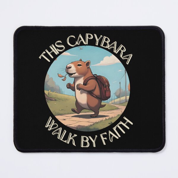 Item preview, "This Capybara Walk by Faith" Back to School Blessed T-shirt designed and sold by OrtegaGrace.