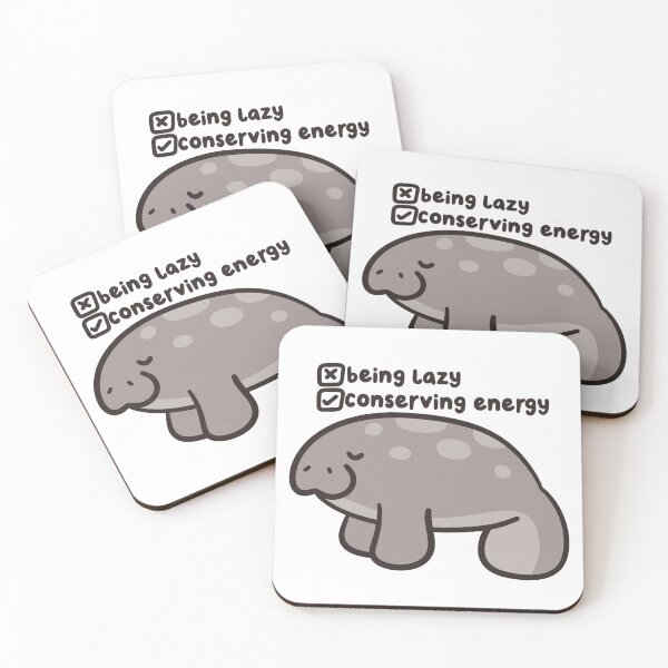 Item preview, cute lazy manatee  designed and sold by kaybowzie.
