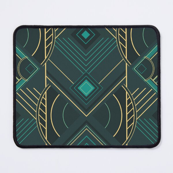 Item preview, Art Deco Geometric Uplift - Turquoise Teal designed and sold by klossisch.