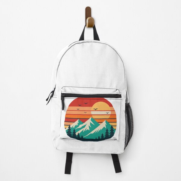 Item preview, Vintage Travel Poster | Mountain Landscape Adventure Illustration designed and sold by PnrArtDesign.
