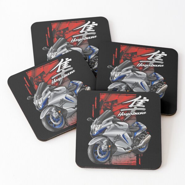 Item preview, Suzuki GSX1300R Hayabusa 2025 (Metallic Mystic Silver & Pearl Vigor Blue) for Motorcycle Riders designed and sold by MotoApparelHub.