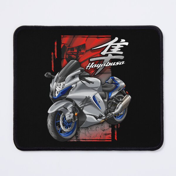 Item preview, Suzuki GSX1300R Hayabusa 2025 (Metallic Mystic Silver & Pearl Vigor Blue) for Motorcycle Riders designed and sold by MotoApparelHub.