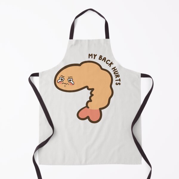Item preview, my back hurts posture fried shrimp  designed and sold by kaybowzie.