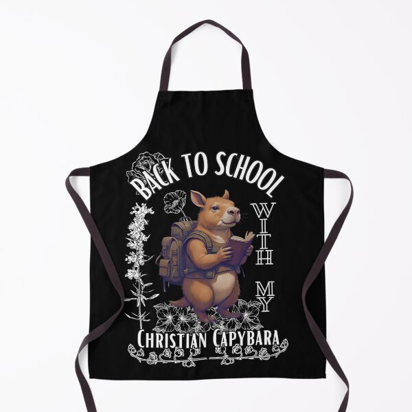 Item preview, "Back to School with my Christian Capybara" Blessed T-shirt designed and sold by OrtegaGrace.