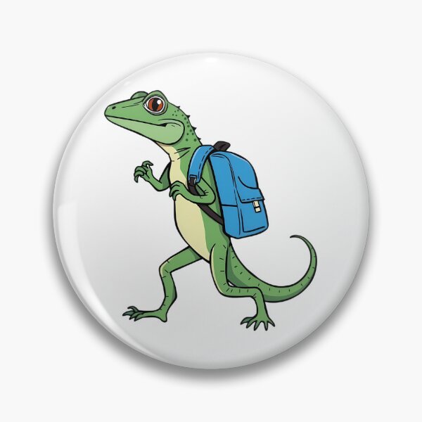 Item preview, A lizard, carrying a schoolbag to school designed and sold by DOG DESIGN.